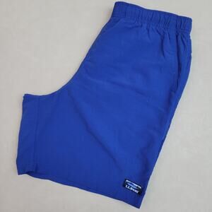 LL Bean Classic Supplex Sports Shorts Men’s S/M 30" Blue Lined Swim
